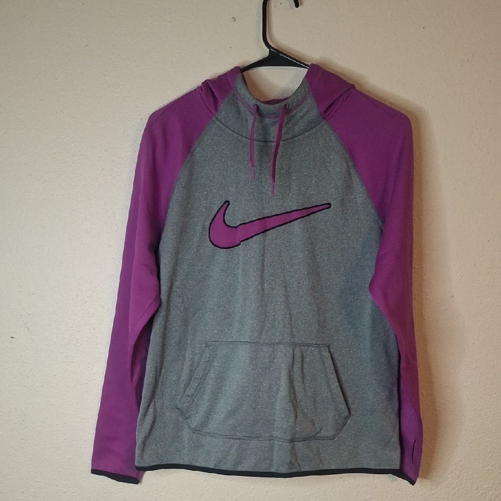 Nike Thema Fit Gray and Purple Hoodie size medium